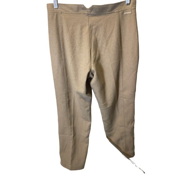 Woolrich Tan Brown Flat Front High Waisted Pants Sz 12P - Picture 2 of 8